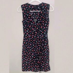 NWT Nanette Lepore Floral Wrap Silk Dress Size 2